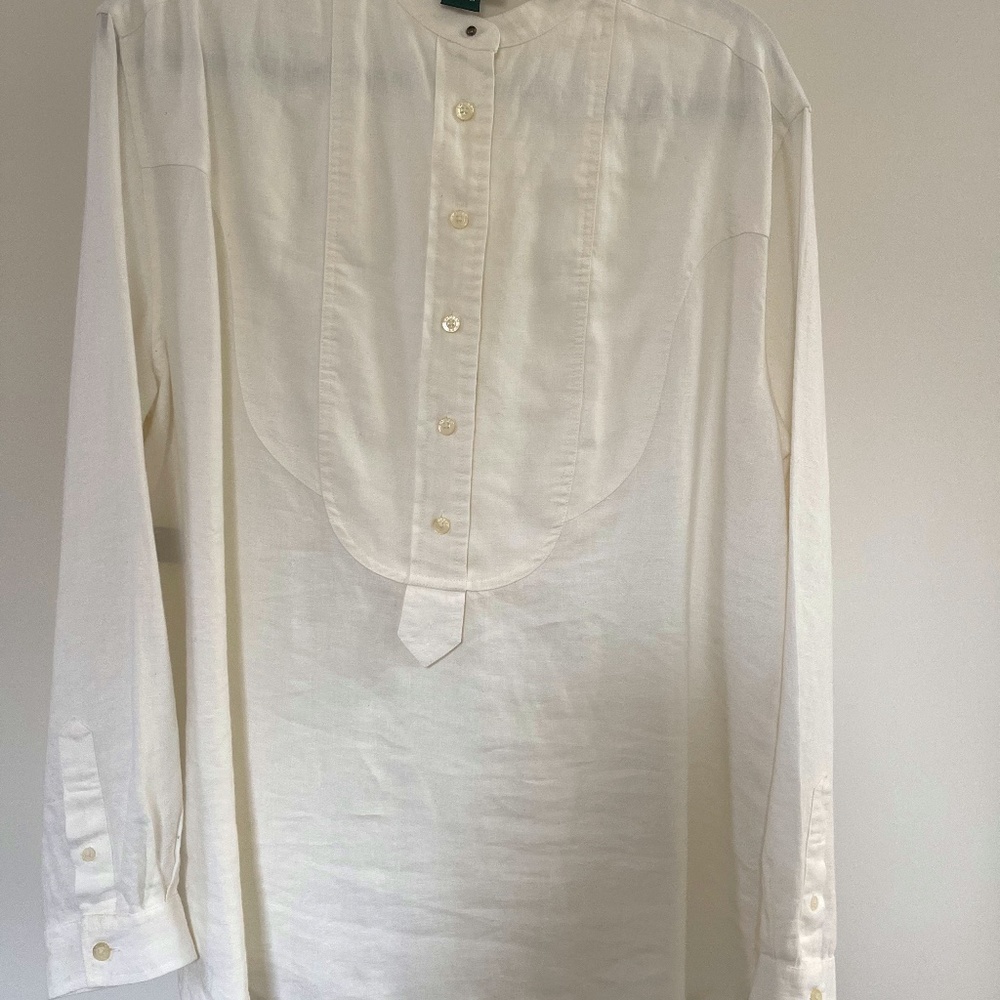 Cream Long Sleeve Top